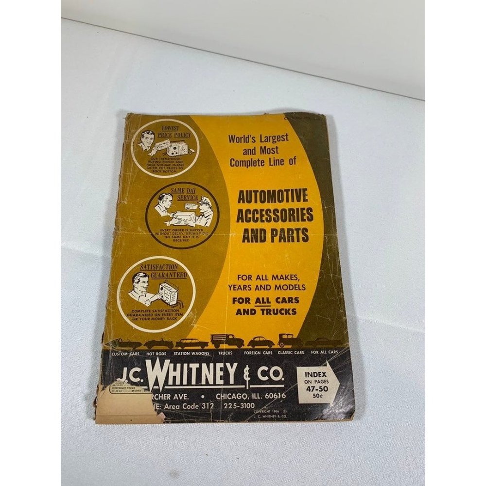 Vintage Rare 1966 JC WHITNEY & CO. Automotive Accessories & Parts Catalog
